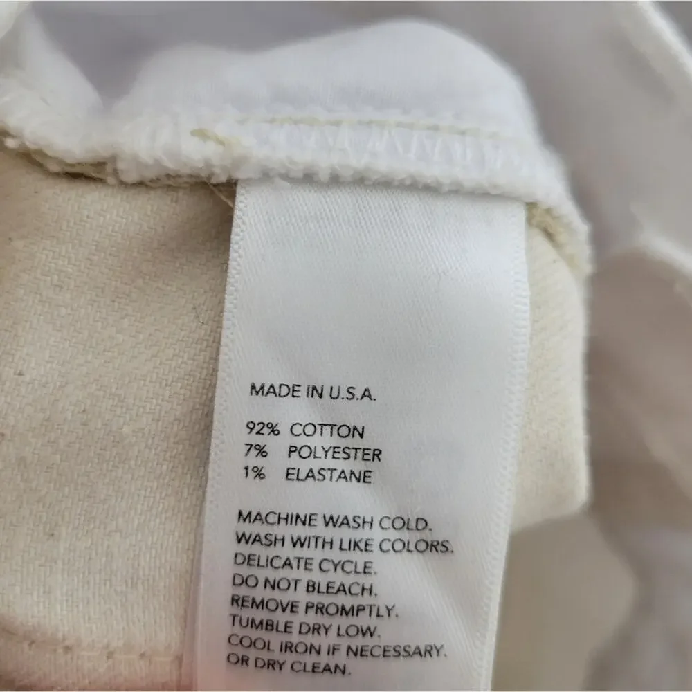 Kate Spade Saturday White/Tan Two-tone Jeans, size 24 - Picture 6 of 6